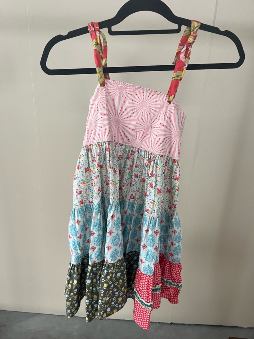Matilda Jane Serendipity Pink, Coral & Aqua Patchwork Sundress
